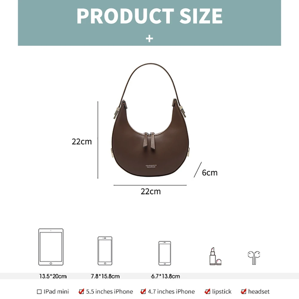 Bisi Goro Original Design Bag 2023 Fashion Luxury Genuine Leather Bags Ladies Women Shoulder Handbag Slipt Cow Half Moon Purses