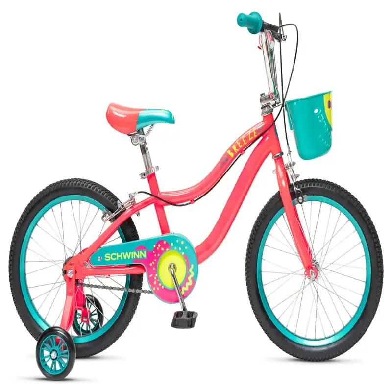 

Breeze Girls Kids Bike with Basket, Pink