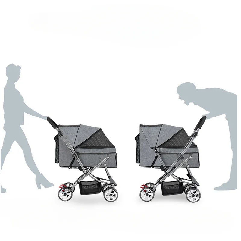 Прогулочная коляска для домашних животных с супер-выдержкой детская среднего и