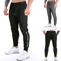 2022 spring and autumn new cotton blend european size mens patchwork big pocket trousers mens casual sports pencil pants