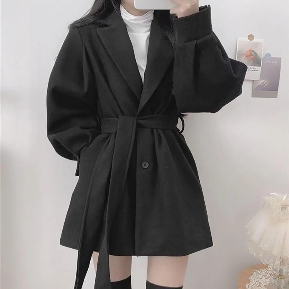 

Winter Coat Slim Fit Elegant Thermal Lapel Casual Lady Winter Coat Lady Coat for Dating