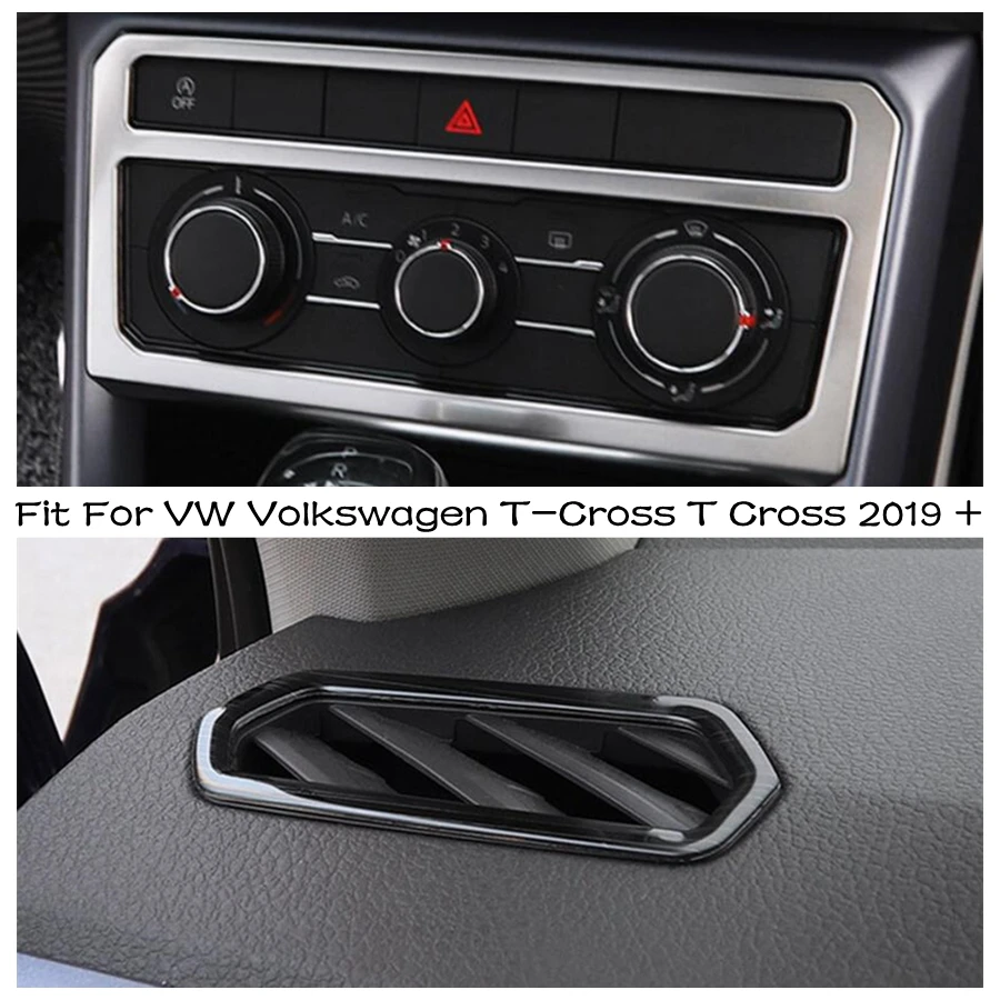 

Central Control Air AC Conditioning Knob Button Frame Panel Cover Trim Accessories For VW Volkswagen T-Cross T Cross 2019-2023
