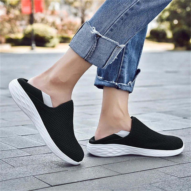 Men Women Comfortable Casual Legging Lazy Flats Outdoor Soft Mesh Sneakers Walking Driving Shoes