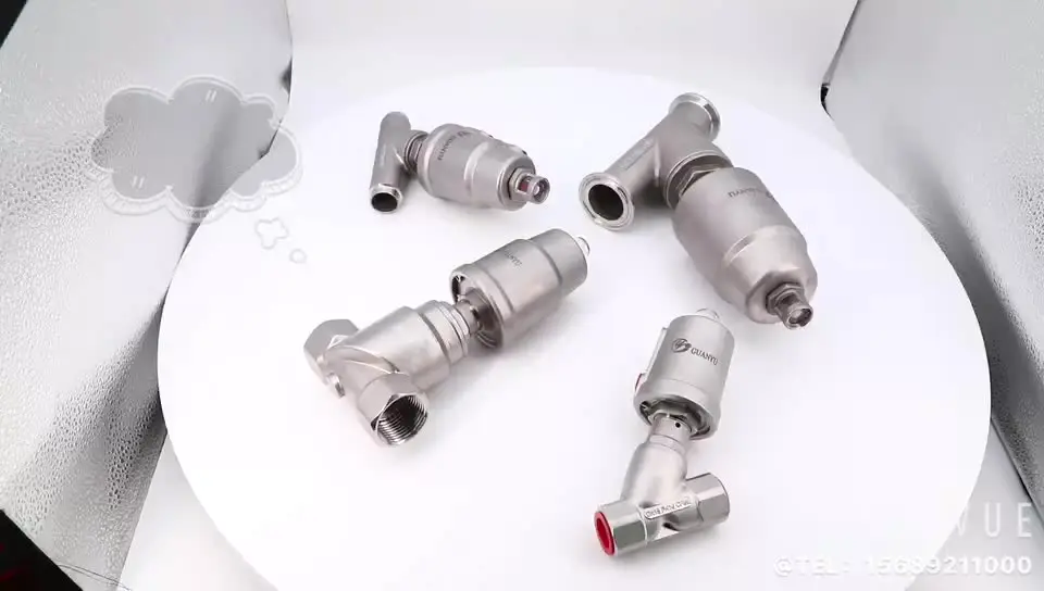 

Stainless Steel Thread End Pneumatic Angle Seat Valve with Actuator