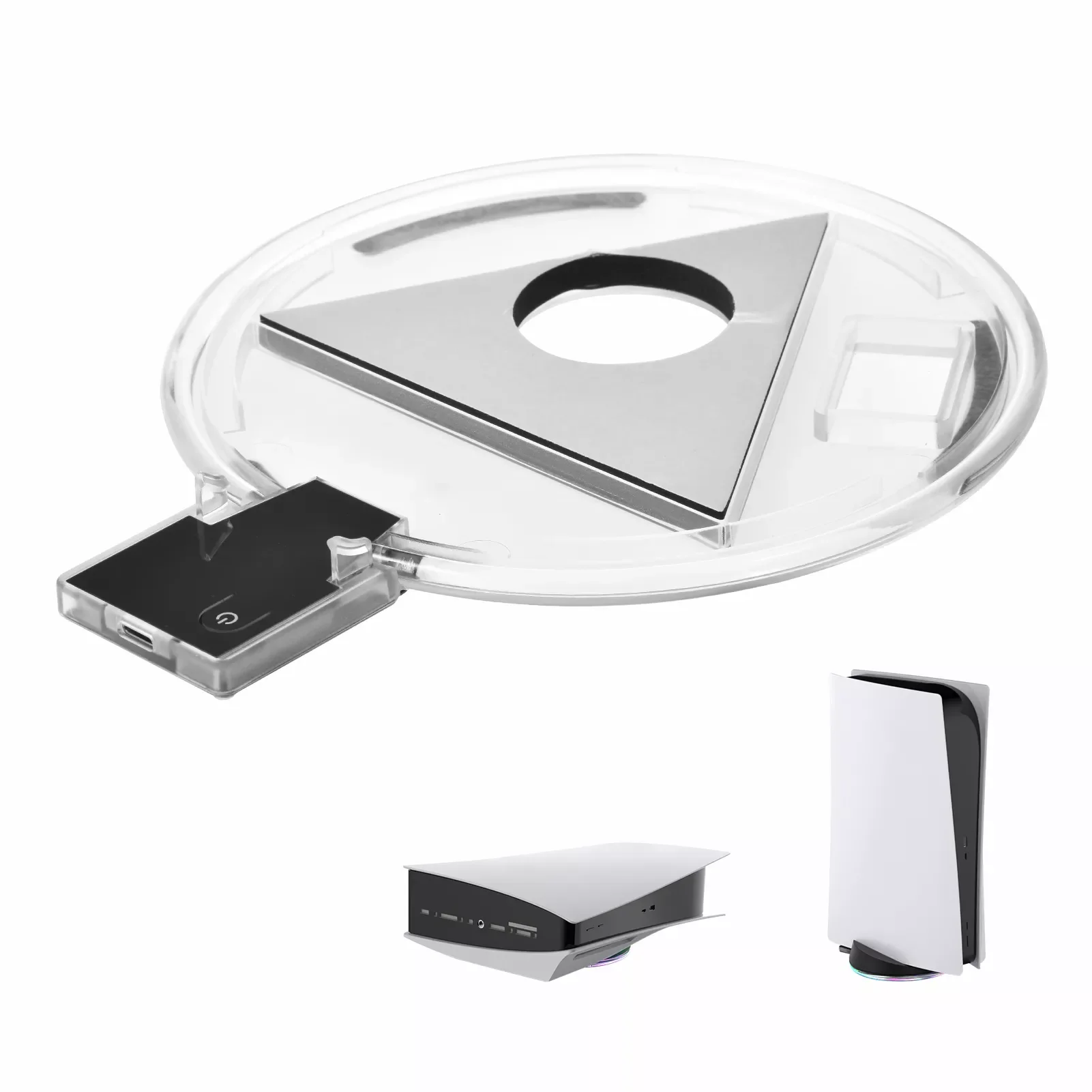 

RGB светодиодная гирлянда, вертикальная подставка для детской консоли, декоративная печальная световая полоса для PlayStation5, хост-фонарь с дист...