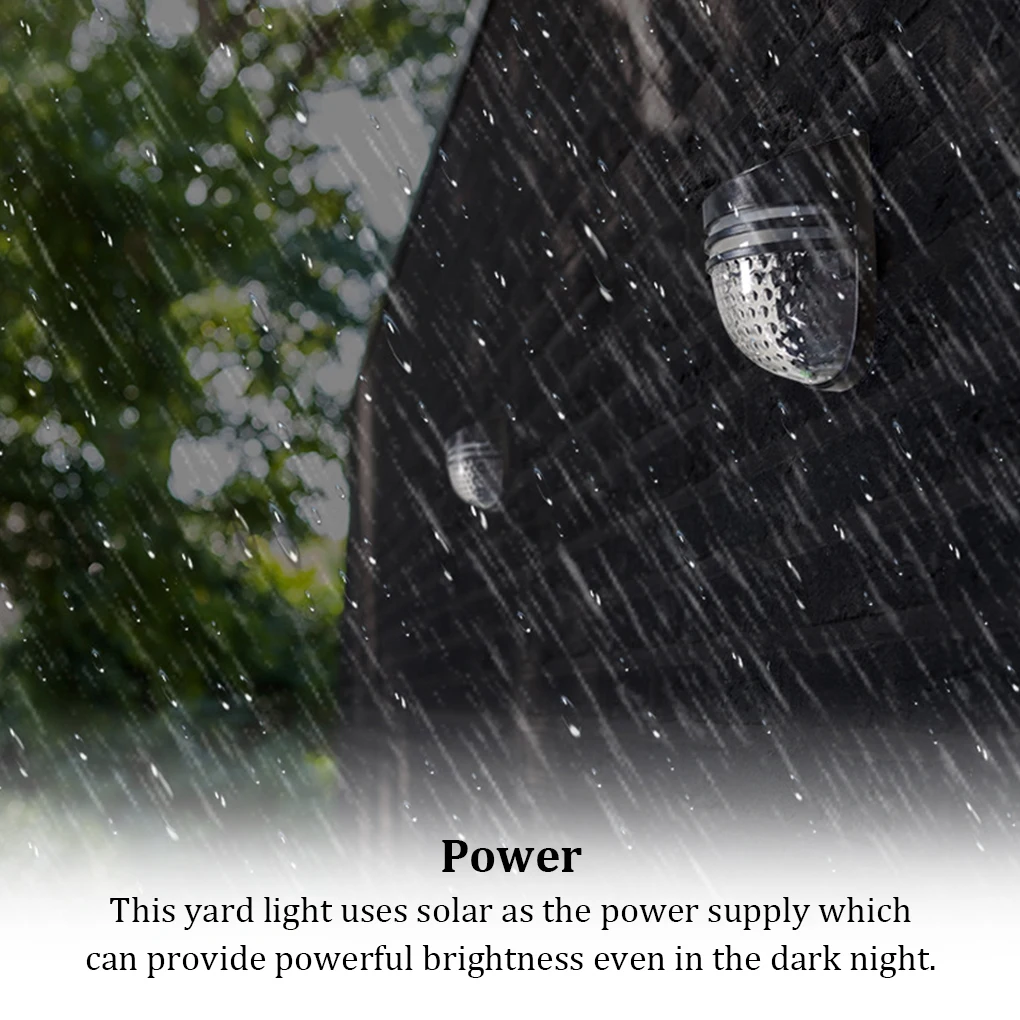 

Pack of 2 Solar Pathway Light Backyard Landscape Lamp Decoration Garden