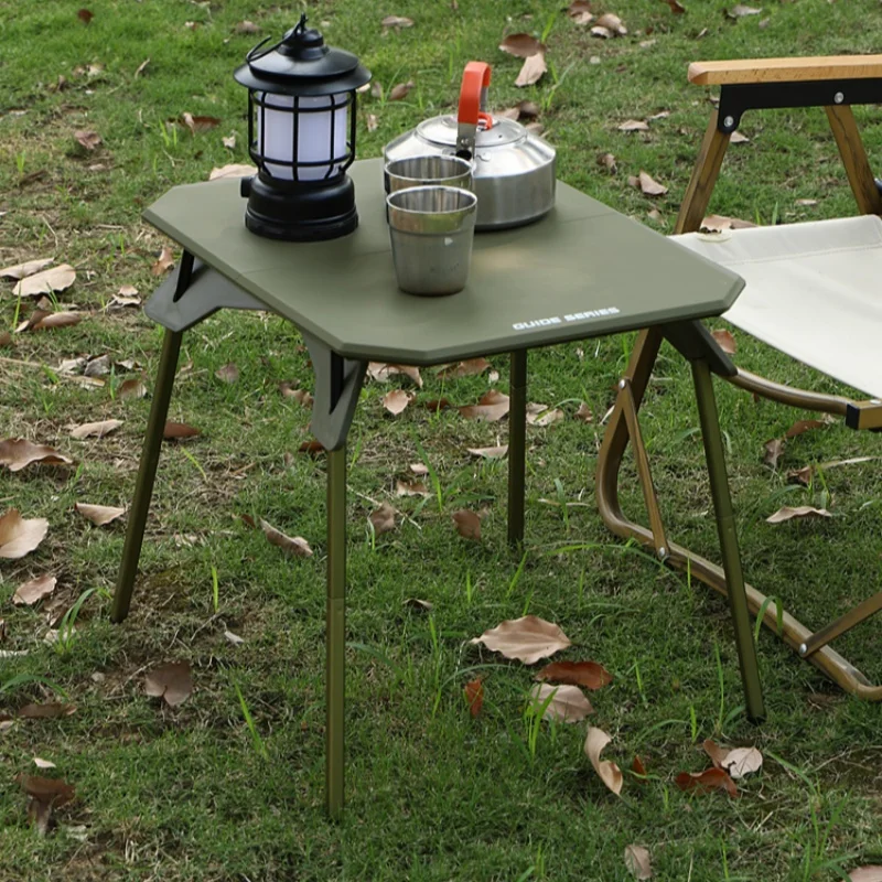 Регулируемый по высоте стол для кемпинга складной улицы легкий портативный