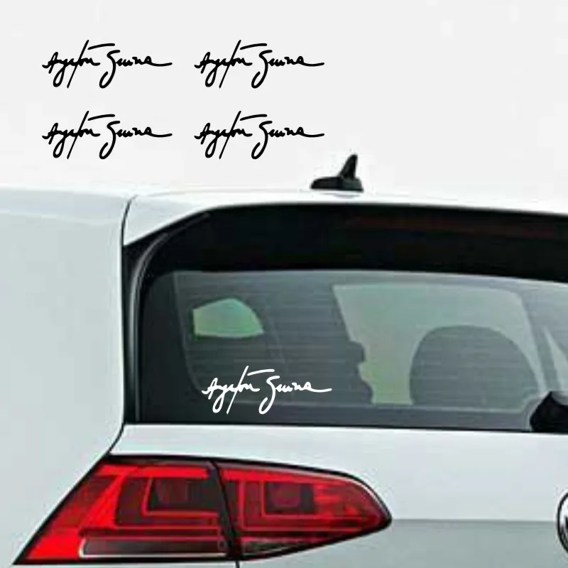 

Личность 4 шт./лот Айртон Сенна фирменные автомобильные наклейки аксессуары чехол для мотоцикла царапины водостойкий ПВХ 11 см * 4 см # 532