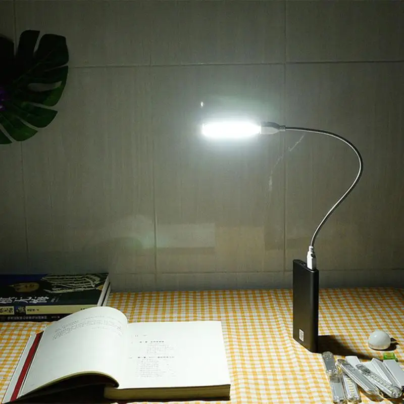 

Eye Protection Led Book Light Mini Night Lights Portable 8leds Table Lamp For Power Bank Pc Reading Book Lamp Lamp