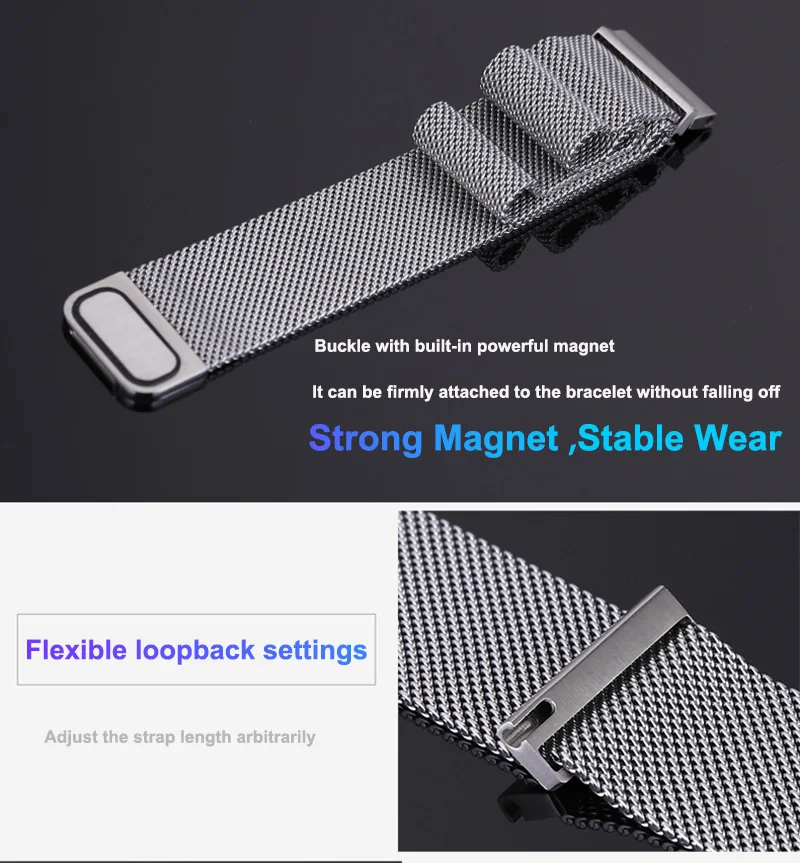 22mm 20mm Strap For Huawei Watch GT 2 3 42mm 46mm Band With Case Screen Protector GT2 Pro 2E Bracelet Magnetic Loop Watchband