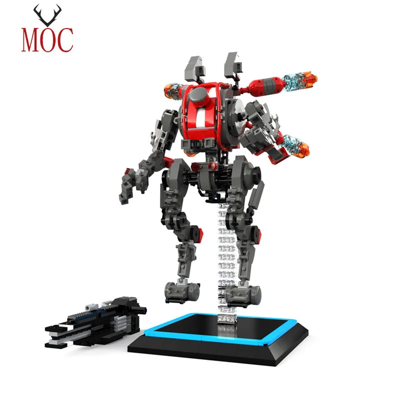 

Ходячий робот MOC Viper Titan Mecha Titanfall, модель, кирпичная игрушка, фигурка, строительные блоки, пластиковая игрушка для детей, подарок на день рожде...