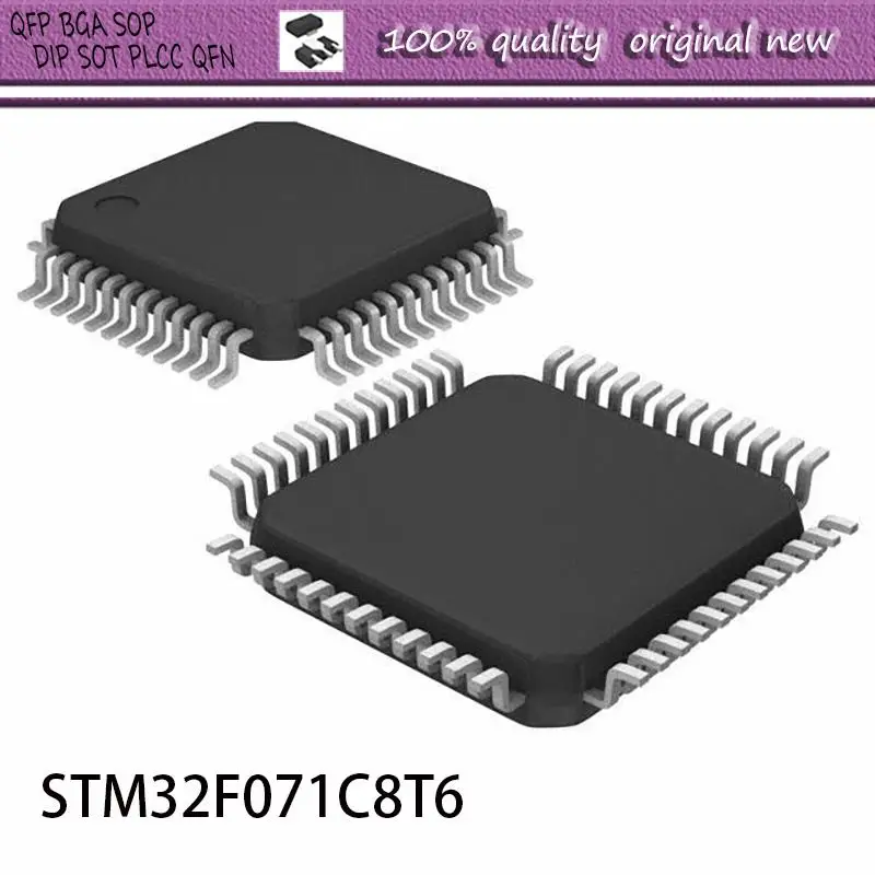 

Новинка 2 шт./партия STM32F071C8T6 STM32F071 C8T6