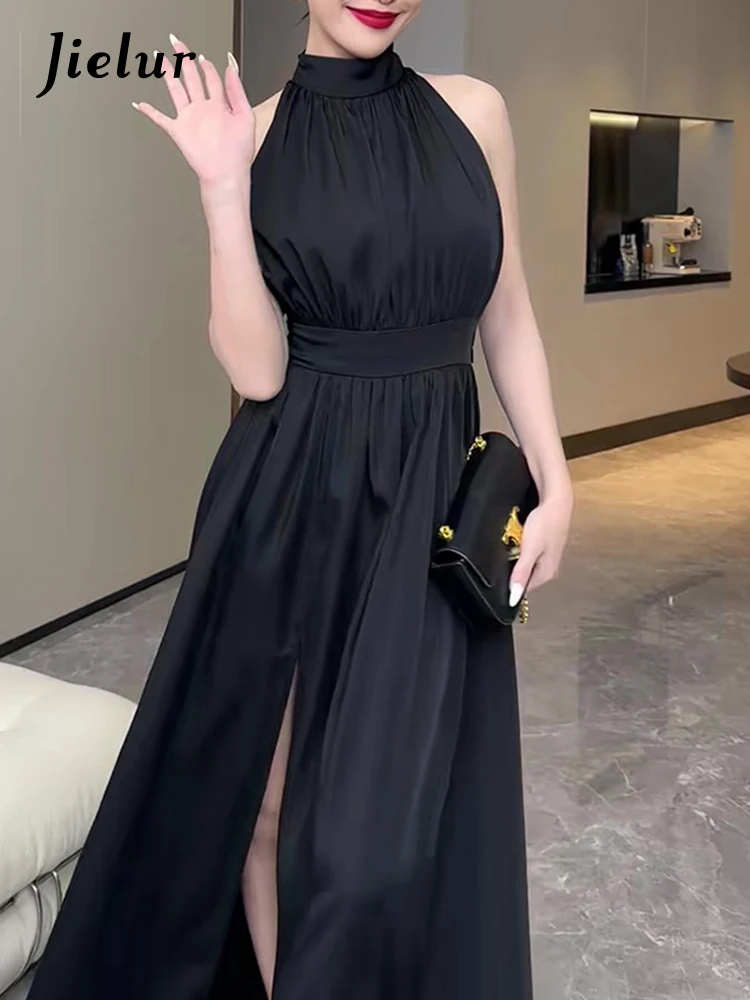 

Jielur Сексуальный бал Bodycon Флейт Платье Женская одежда Отдых Элегантный офис без рукавов Женское платье Лето