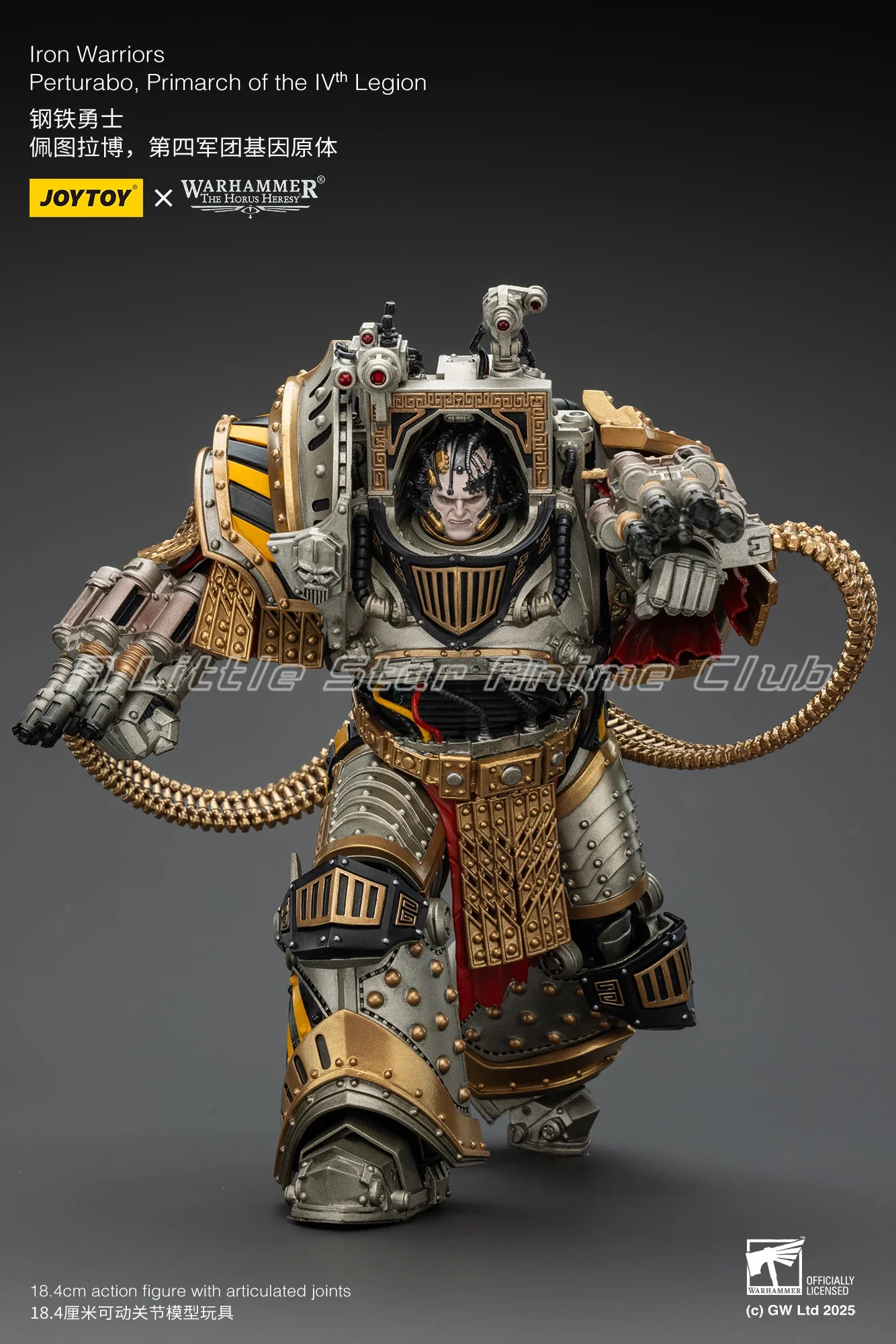 Предзаказ: Фигурка JOYTOY Warhammer The Horus Heresy Iron Warriors Perturabo, Примарх LV-го легиона, масштаб 118, модель для коллекционирования (art.: 3920db89d3ef6) - 3920db89d3ef6
