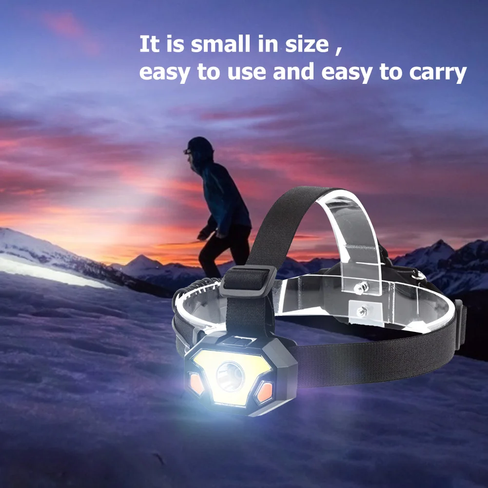 

Уличный фонарик для экстренного освещения, регулируемый фонарик, светодиодный фонарь COB, фонарь для охоты