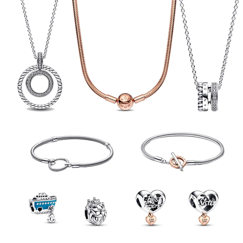 

Beads Necklace Pendant Jewelry DIY for Pandora 2022 New Arrival Charms Disney Original Handmade Series Woman Free Shipping OR034