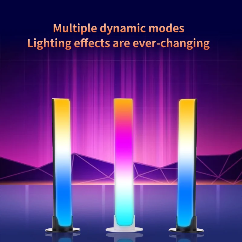 

LED Neon Lights Pickup Voice Activated RGB Night Lights Music Voice Control Lights Synchronous Rhythm Lamp for Home Bedroom