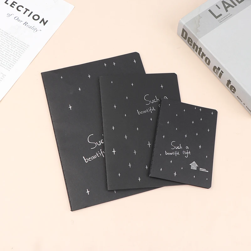 

Black Paper Graffiti Notebook Sketch Book Diary For Painting Notepad Drawing