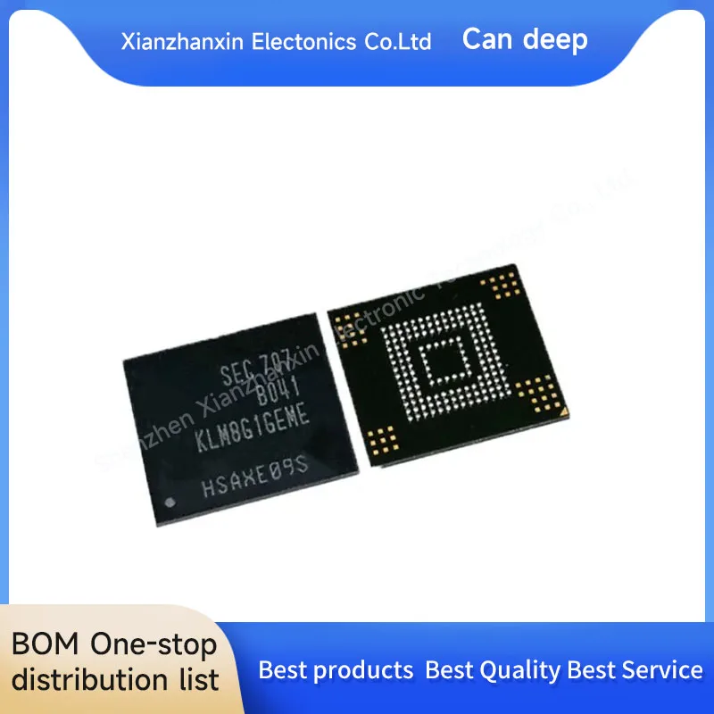 Новые микросхемы памяти FBGA153, модель KLM8G1GEME, 1 шт./партия