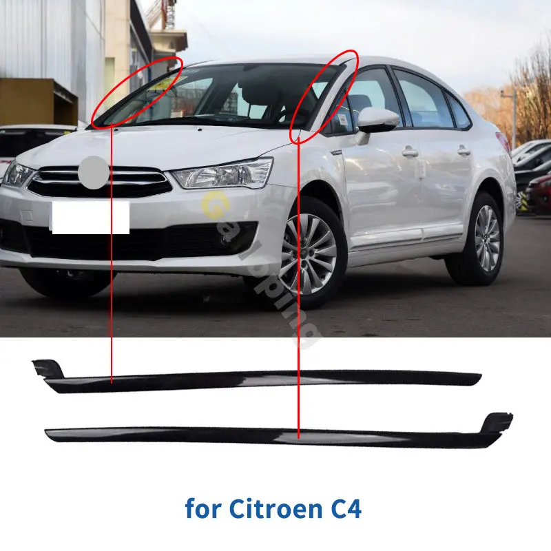

1 пара, левая и правая накладки на лобовое стекло для Citroen C4 2004-2013
