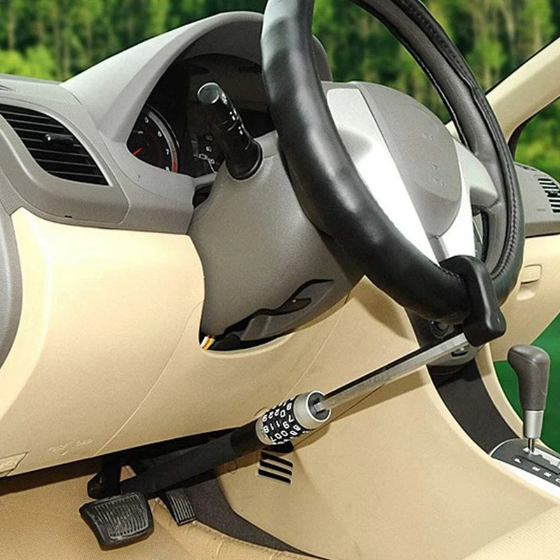 

Car Steering Wheel Anti-Theft Lock Clutch Brake Combination Lock Retractable Hook Combination Lock For Cars Trucks