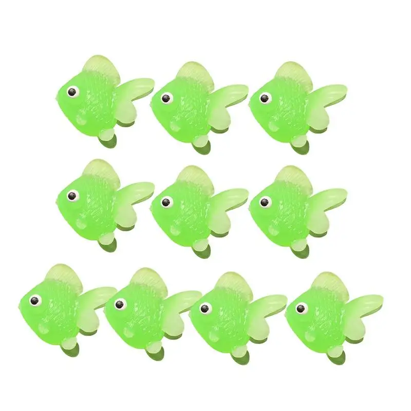 

Mini Goldfish 10 Pieces Mini Goldfish Figurines Tiny Fish Bulk Realistic Interactive Soft Tiny Fish Bulk For Fish Tank Sketching