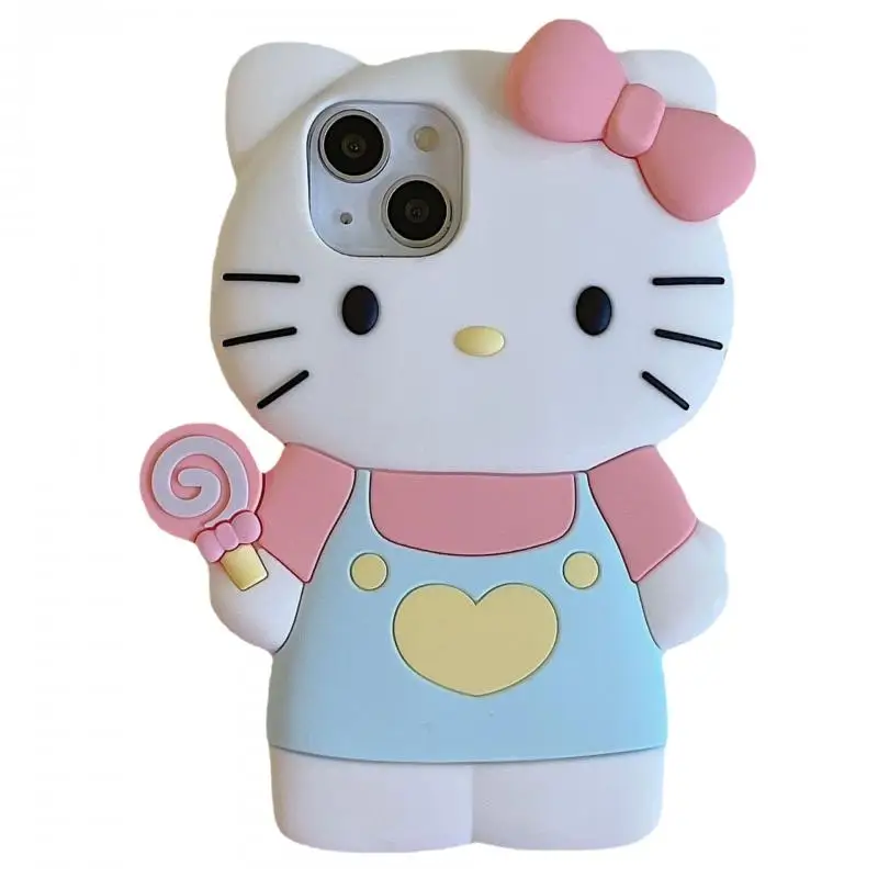 

Hello Kitty Kawaii Silicone Phone Case Sanrio Anime Cartoon Kuromi Iphone11/12/13/14ProMax Cover Cellphone Shell Protective Gift