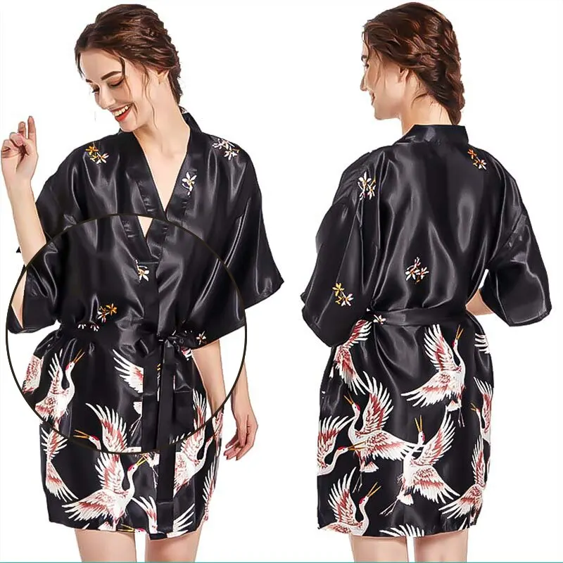 Женское Сексуальное Шелковое Атласное Короткое Свадебное Платье С Цветочным