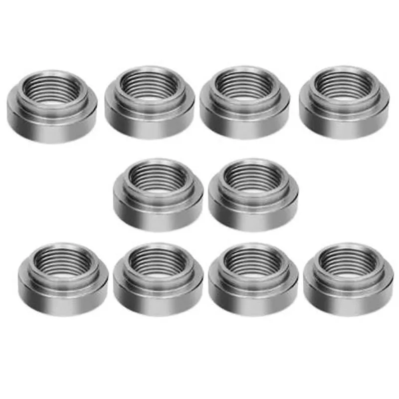 

10PCS 430 Stainless Steel M18X1.5Mm O2 Oxygen Sensor Exhaust Lambda Base Nut Weld-On M18X1.5