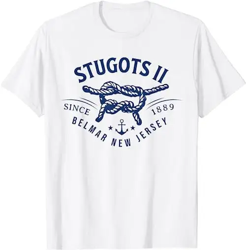 Футболка для катания на лодке с изображением якоря и саркастиков Belmar NJ 1 пот 17624