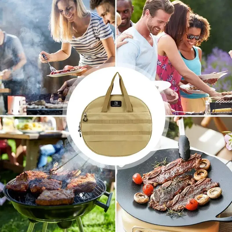 Poêle en poudre портативный из полиэстера 1000D Oxford poêle à frire sac camping vigilative ustensiles cuisine