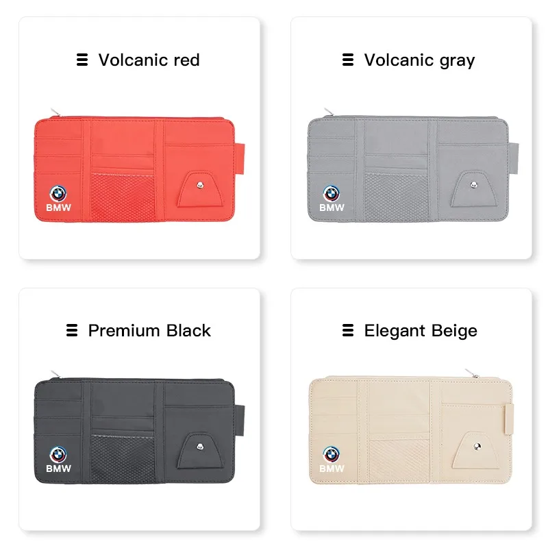 Автомобильный солнцезащитный козырек сумка для хранения карт зажим очков