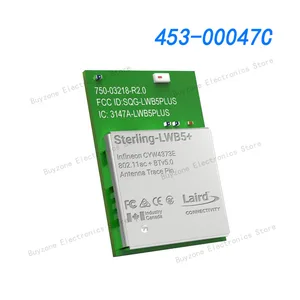 453-00047C Bluetooth v5.0 Transceiver Module 2.412GHz ~ 2.484GHz, 5.15GHz ~ 5.825GHz Trace Pin Surface Mount