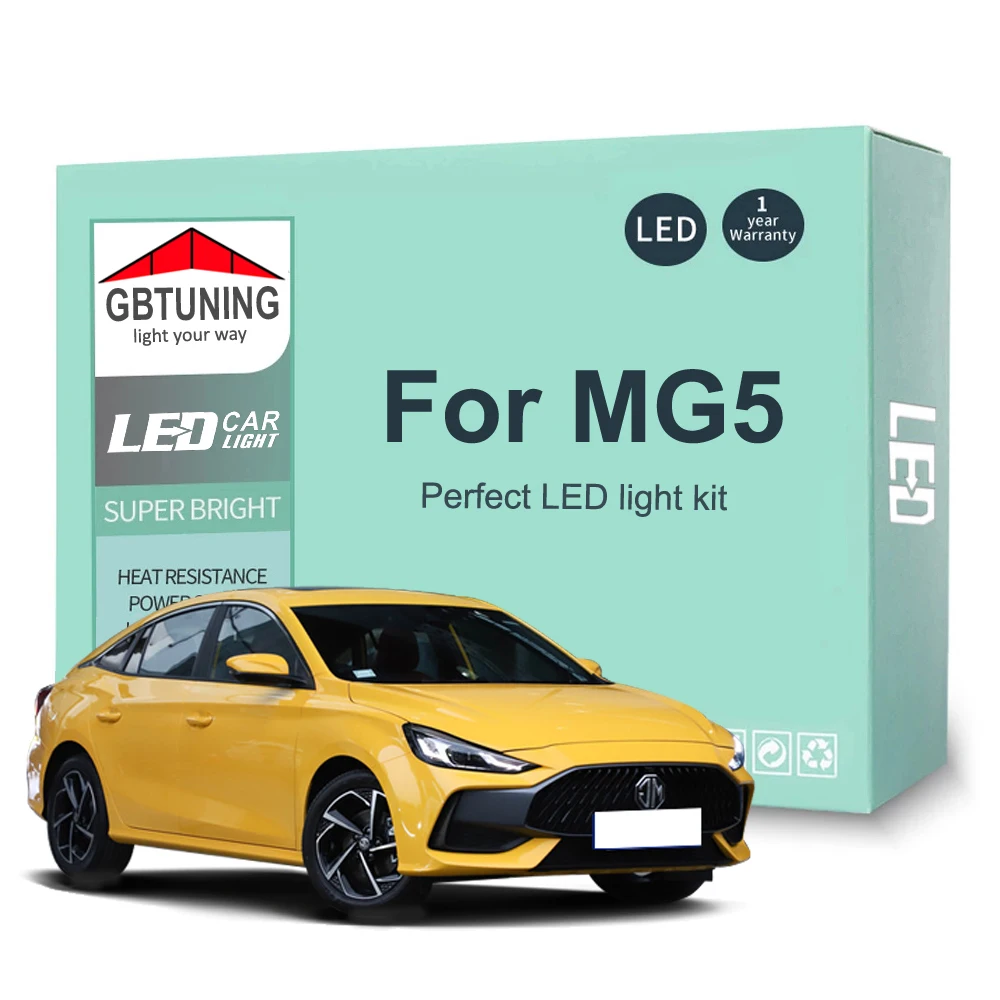 

9 шт., автомобильные лампы Canbus для внутреннего освещения MG 5 MG5 2021 2022