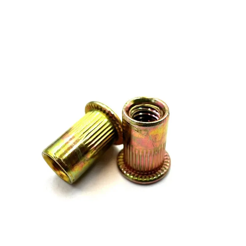 10/20pcs M3 M4 M5 M6 M8 304 Stainless Steel Carbon Aluminum Flat Head Blind Rivet Nut Insert Rivnut Nutsert for Screw Bolt - купить по