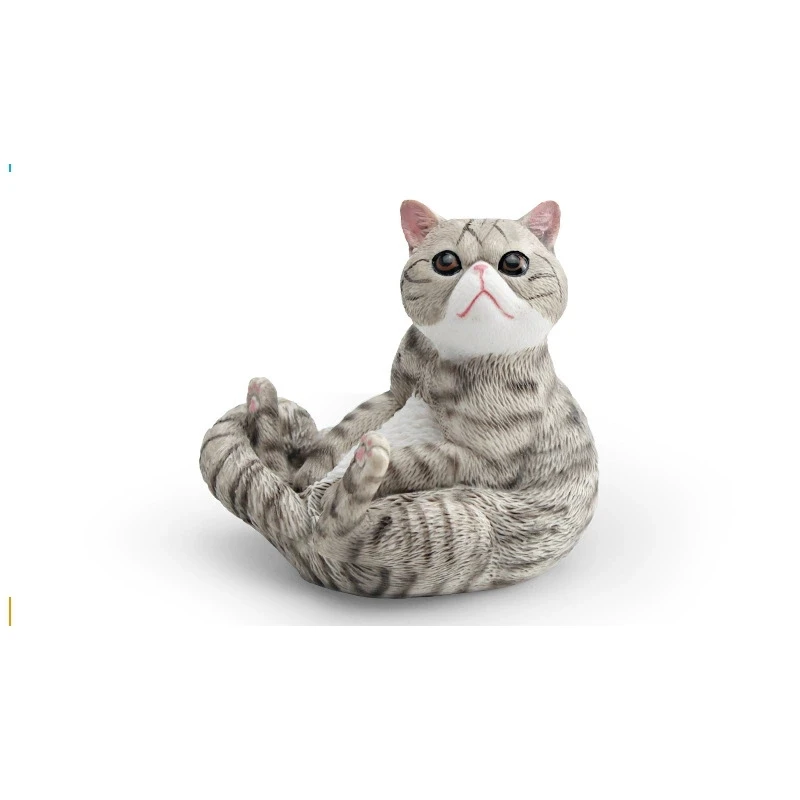 

Фигурка кошки ПВХ оранжевого цвета