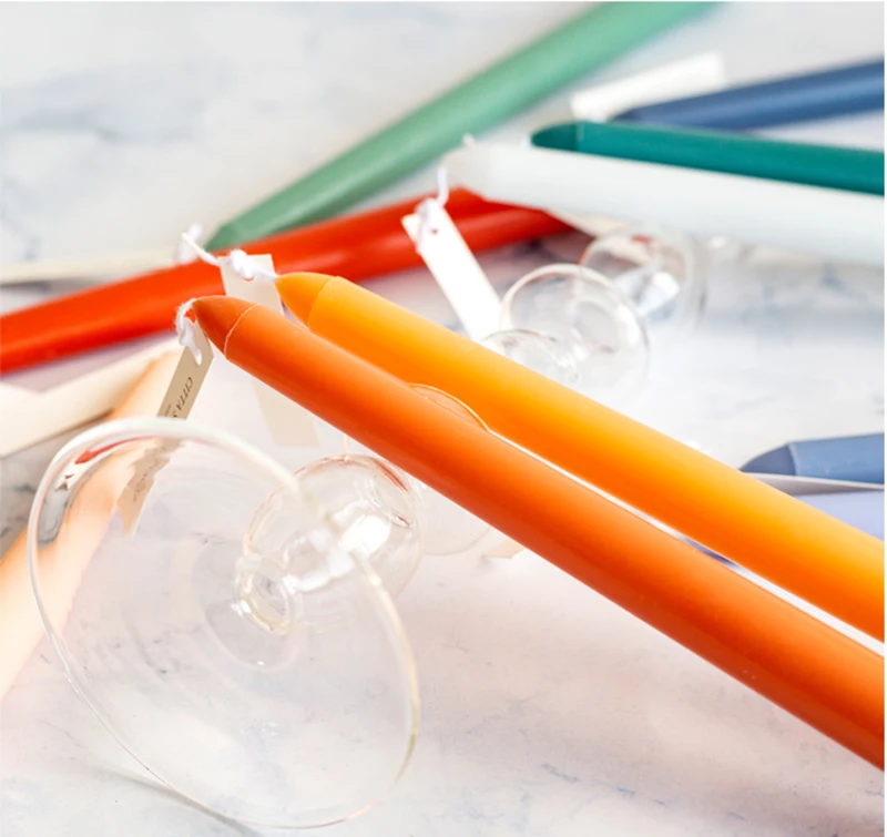 Оптовая продажа высокие конусные свечи для свадьбы банкета длиной 25 см