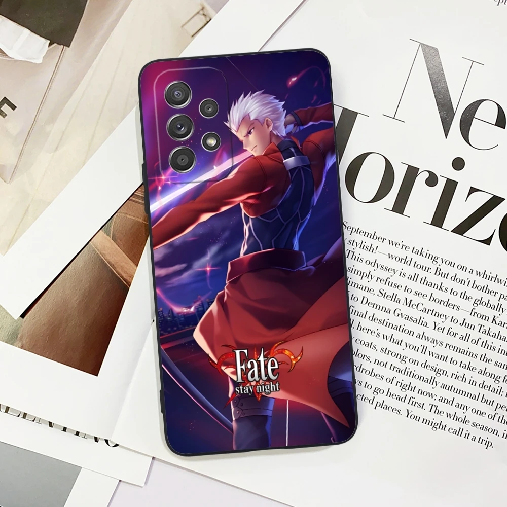 Чехол для сотового телефона Fate Night Archer Emiya Samsung Galaxy Note 20 10 Plus Ультрачерный мягкий