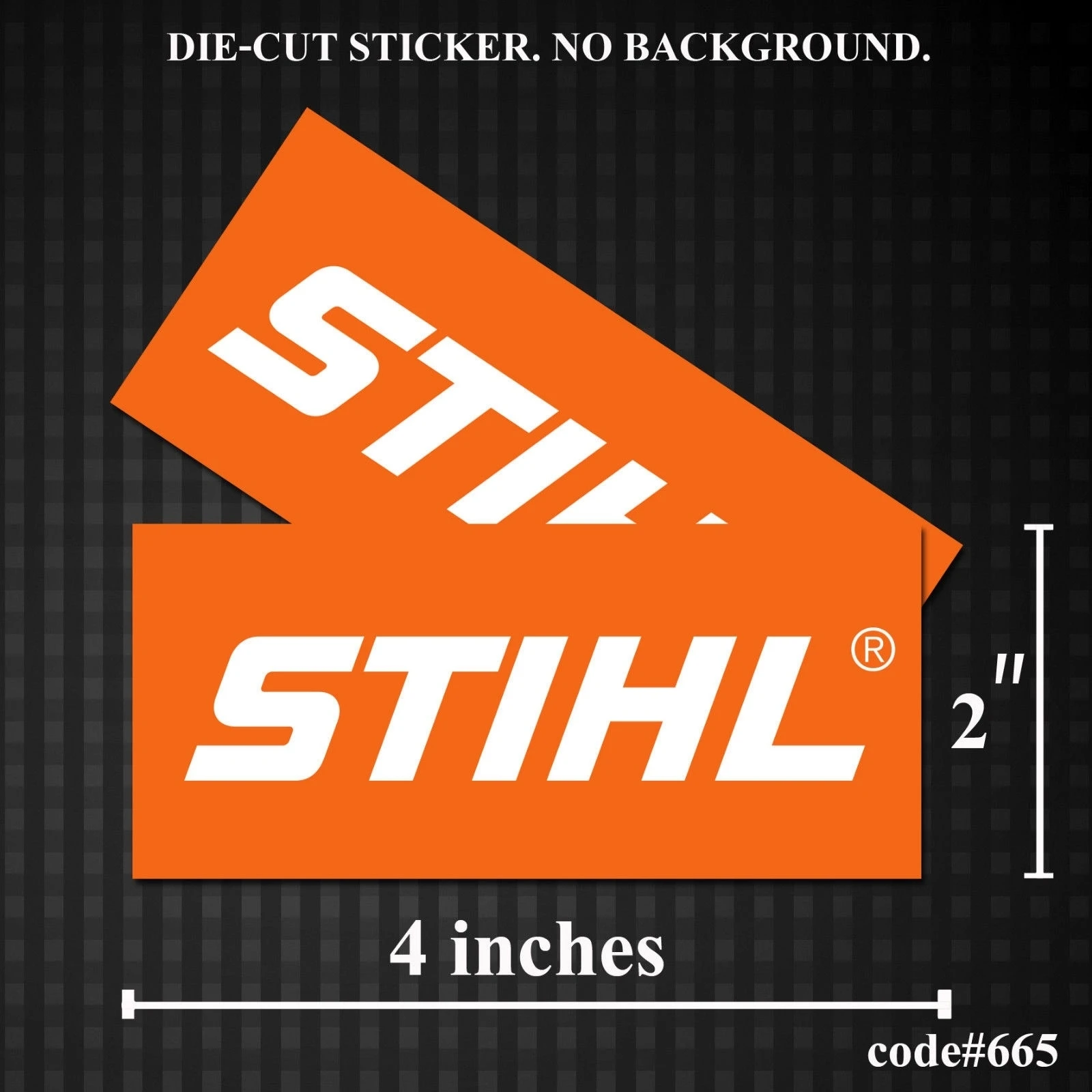 

For x2 2" x 4" STIHL Vinyl Sticker Decal Funny JDM Window Chainsaw Toolbox Trimmer Logo
