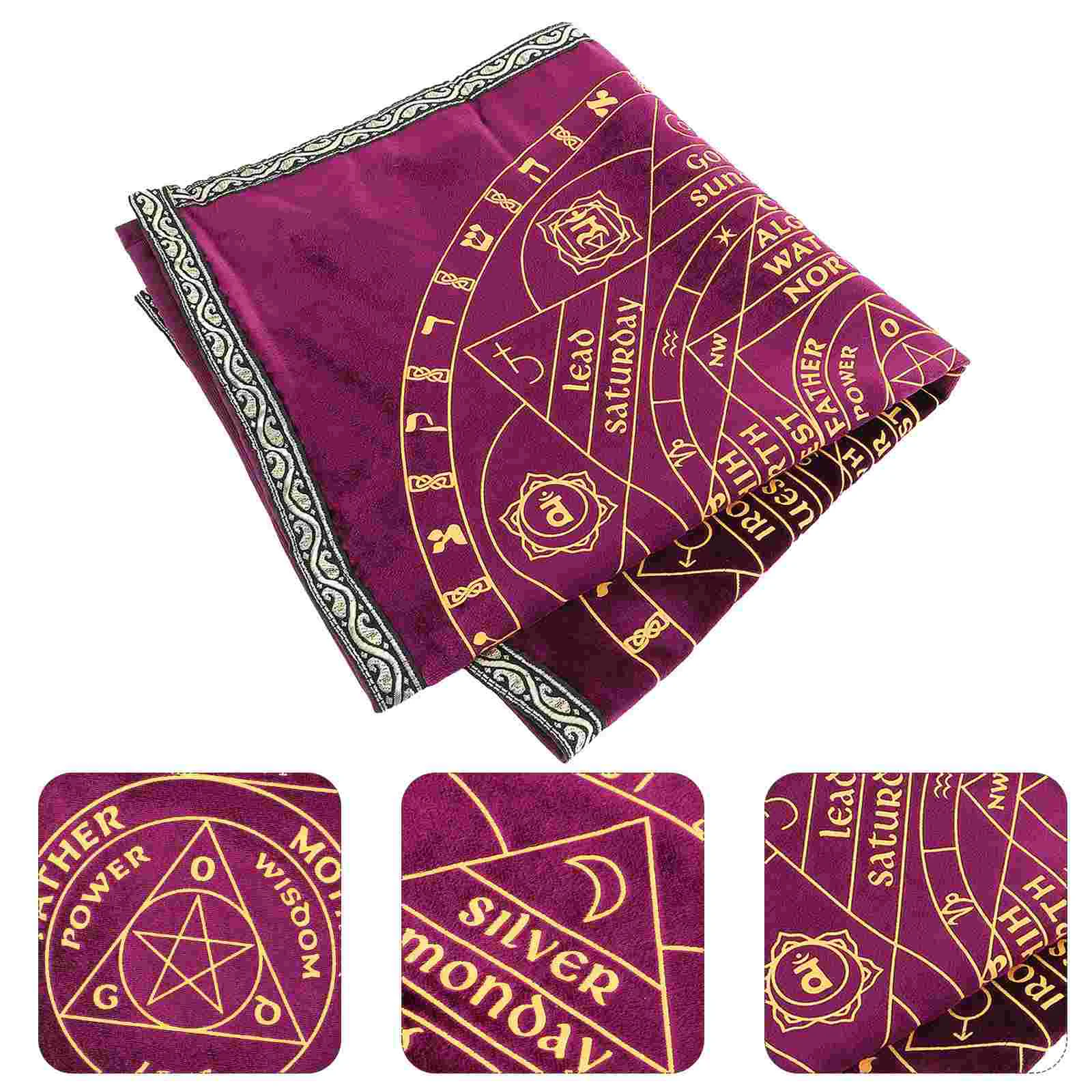 

1pc Tarot Divination Desk Cloth Prop Creative Beautiful Tarot Tablecloth Prop Tarot Prop