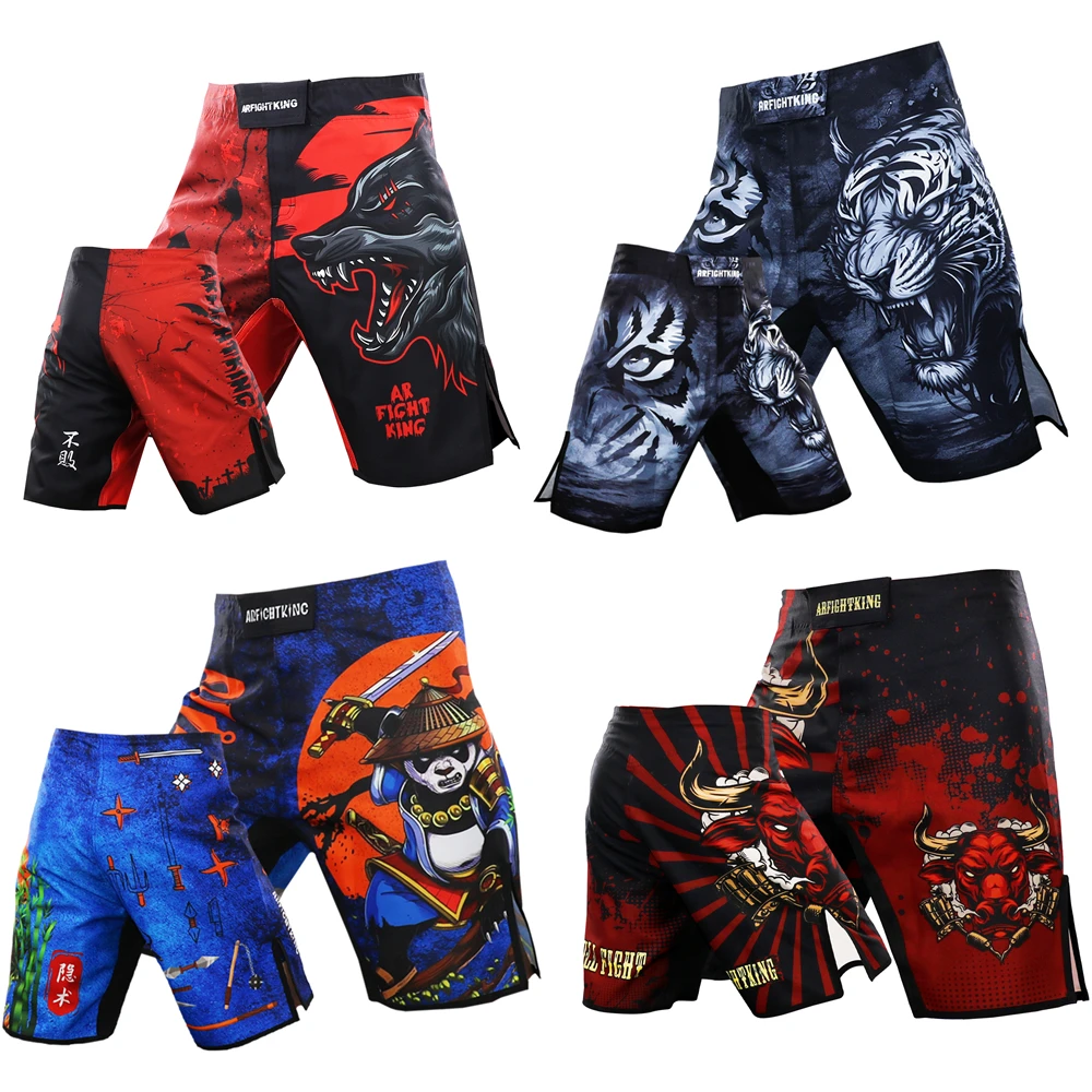 

Tiger Muay Thai Shorts Men Mixed Martial Arts Jiu-jitsu Mma Boxing Shorts Fitness Sanda Fierce Fight Kickboxing Pants BJJ Trunks