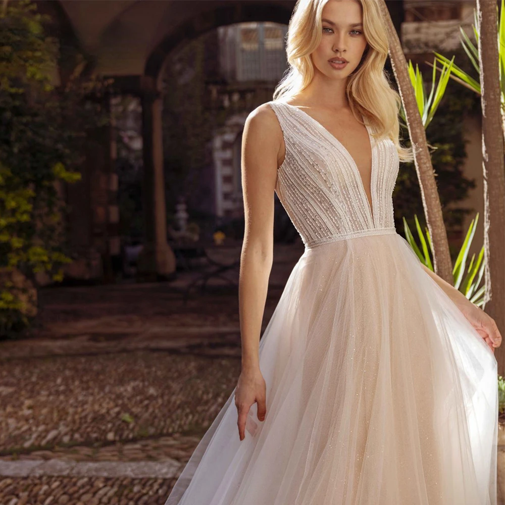 Свадебное платье EAEOVNI BOHO без рукавов