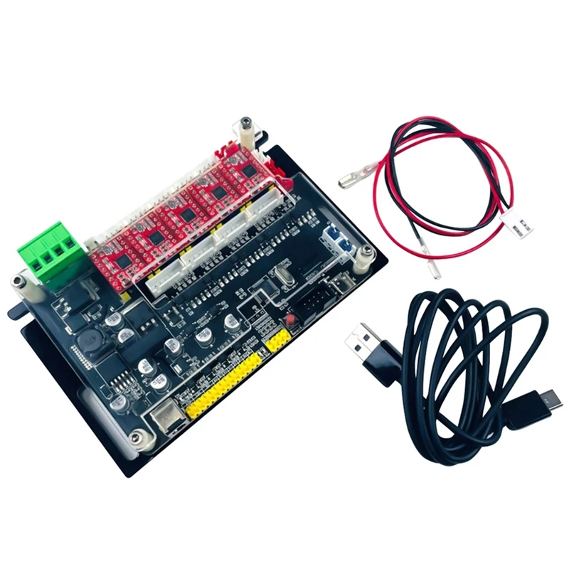 

Offline Controller 32-Bit 4 Axis Control Board, GRBL Control, Optical Coupling,With 300W/500W Spindle For CNC Engraver