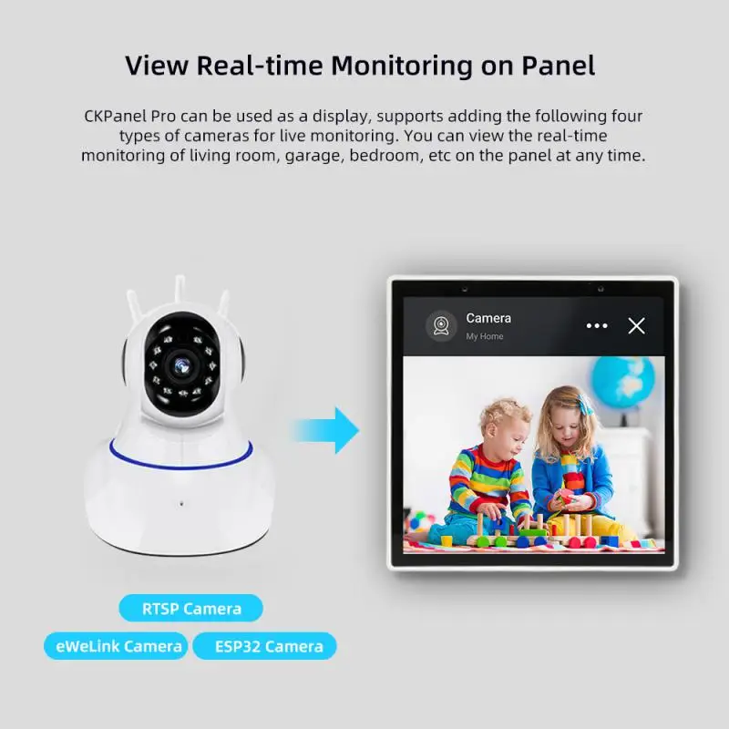 EWelink CKPanel Pro Smart Home Control Panel Scene Wall Switch Thermostat Built-In Zigbee Gateway For Alexa Google