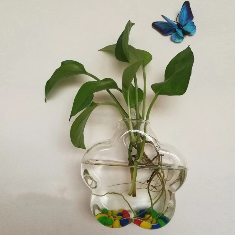 Креативный настенный стеклянный плантатор для гидропонных растений контейнер