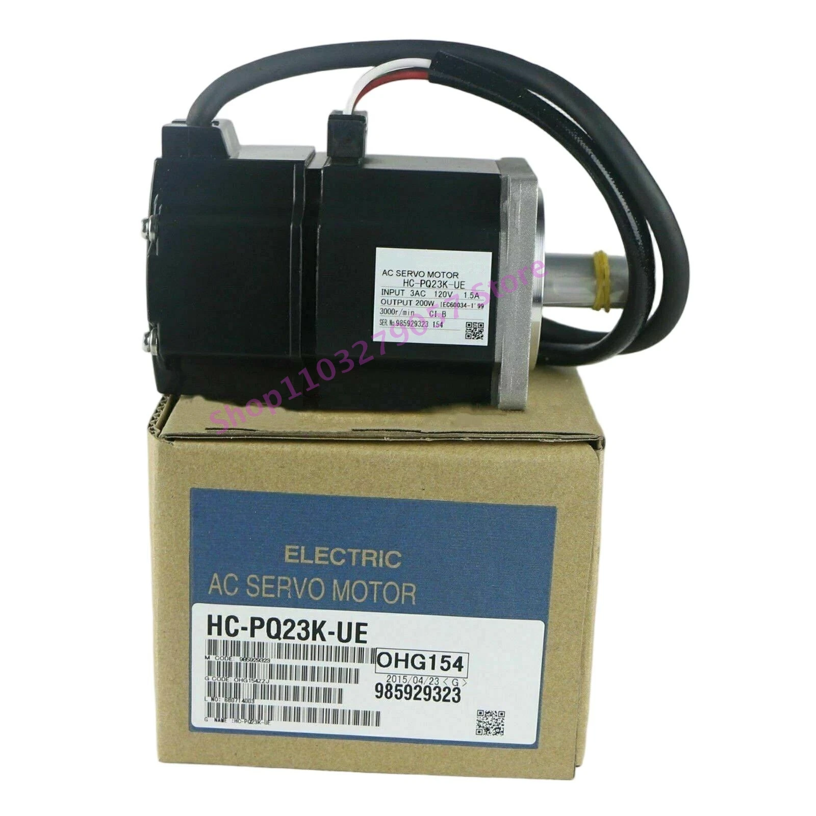 Фото Новый серводвигатель HC-PQ13B HC-PQ23K-UE PQ23BK в коробке HC-PQ23K HC-PQ13 HC-PQ23B HC-PQ23 №1