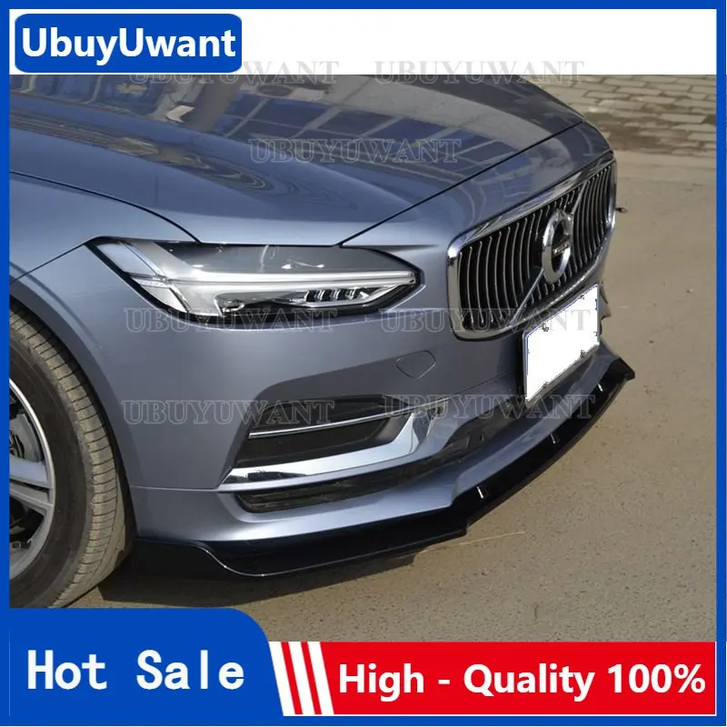 

3 шт., передний спойлер из полипропилена для Volvo S90 2016 2017 2018 2019