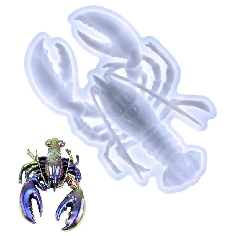 

DIY Semi-stereo Lobster Silicone Chocolate Gummy Mold Durable Fondant Cake Mold Home Decorating Tools Clay Resin Art Moulds