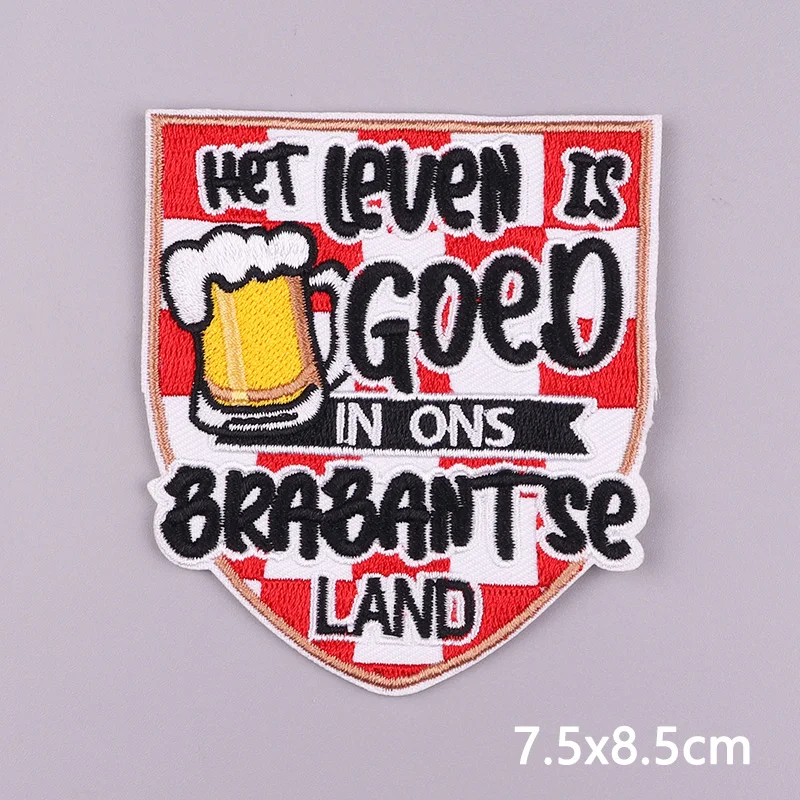 2025 Нидерландские карнавальные патчи край круикенстад Oeteldonk с вышивкой утюгом для