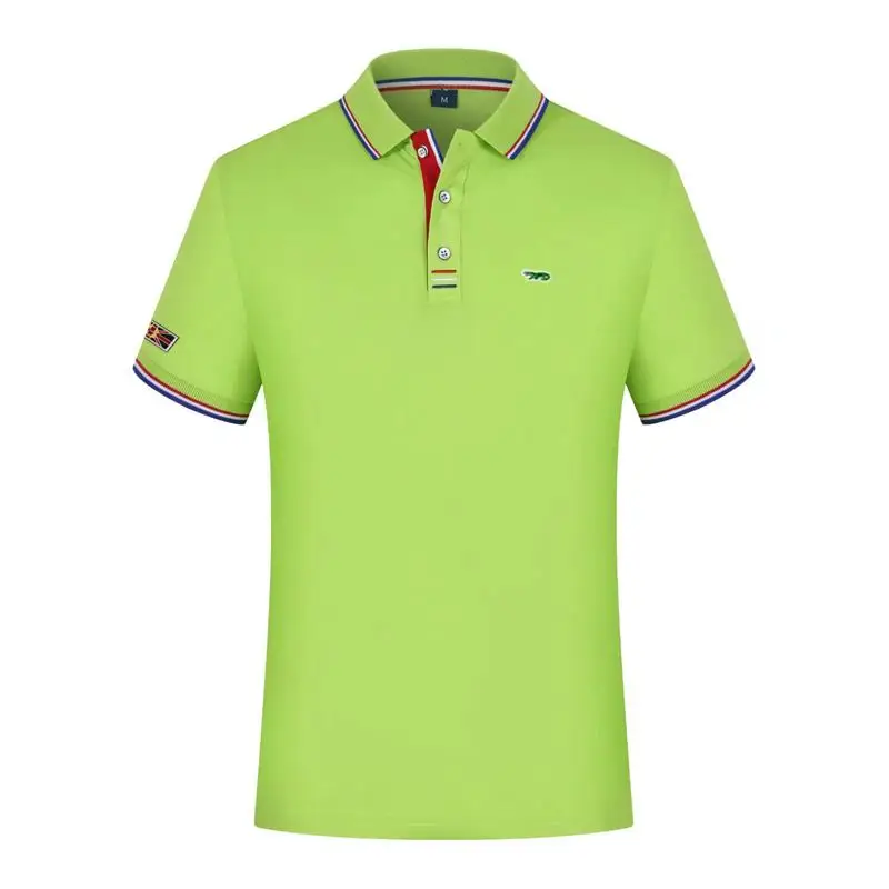 Высококачественные летние мужские рубашки-поло нового дизайна повседневные с